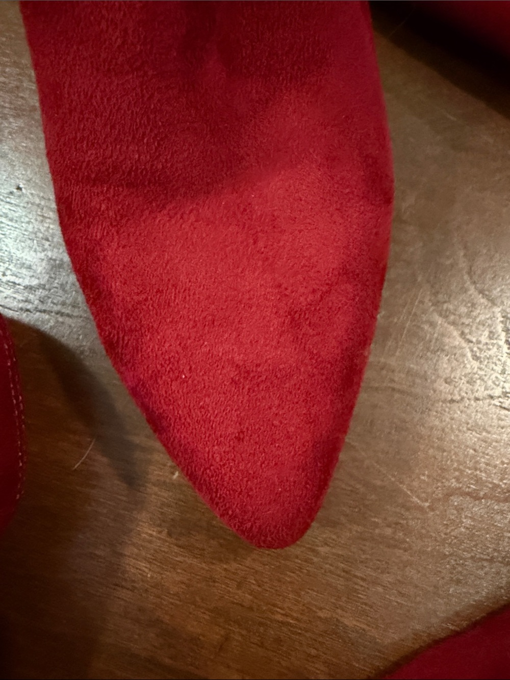 Vince Camuto Red/burgundy Suede Over-the-Knee Stiletto Boots - Picture 5 of 5